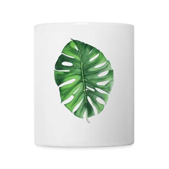 Monstera - Tasse - Weiß - Vorne
