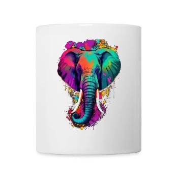 Elefant - Tasse - Weiß - Vorne