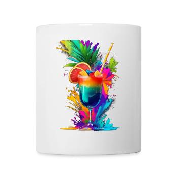 Cocktail Tropical - Mug blanc - blanc - Devant