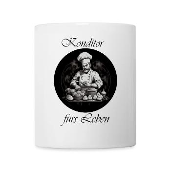 Konditor für Leben - Tasse - Weiß - Vorne