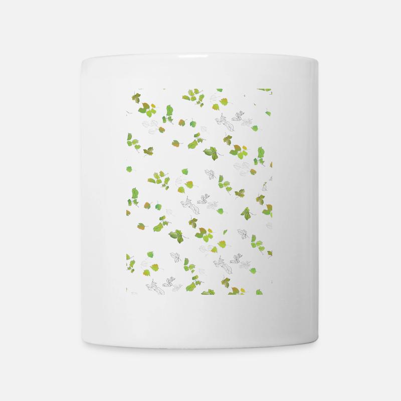 Feuilles d’automne Feuilles d’été Motif - Mug blanc - blanc