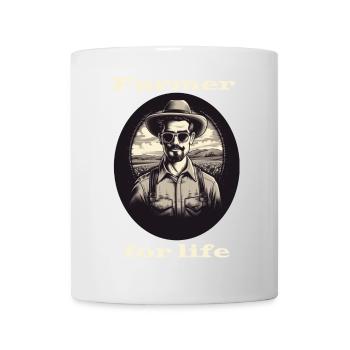 Farmer for life white - Mug - white - Front