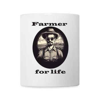 Farmer for life - Mug - white - Front