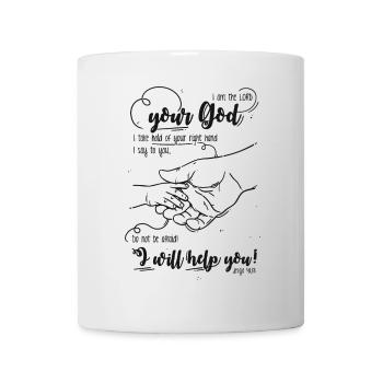 Ésaïe verset biblique Je t’aide - Mug blanc - blanc - Devant