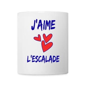 ESCALADE. CLIMB. CLIMBING. ESCALADE. VAN. GRIMPE. - Mug blanc - blanc - Devant