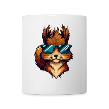 Cool Squirrel - Squirrel with sunglasses - Mug - white - Front