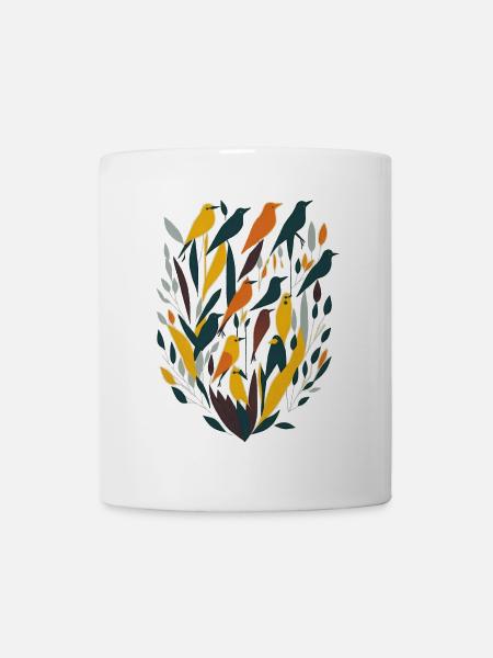 Vögel - Tasse - Weiß