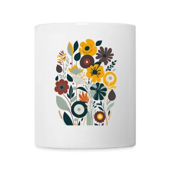 Blumenstrauß - Tasse - Weiß - Vorne