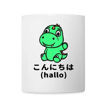 Dino Mangastyle Comic Anime Zeichentrick Manga - Tasse - Weiß - Vorne