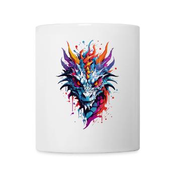 Coole Drache - Tasse - Weiß - Vorne