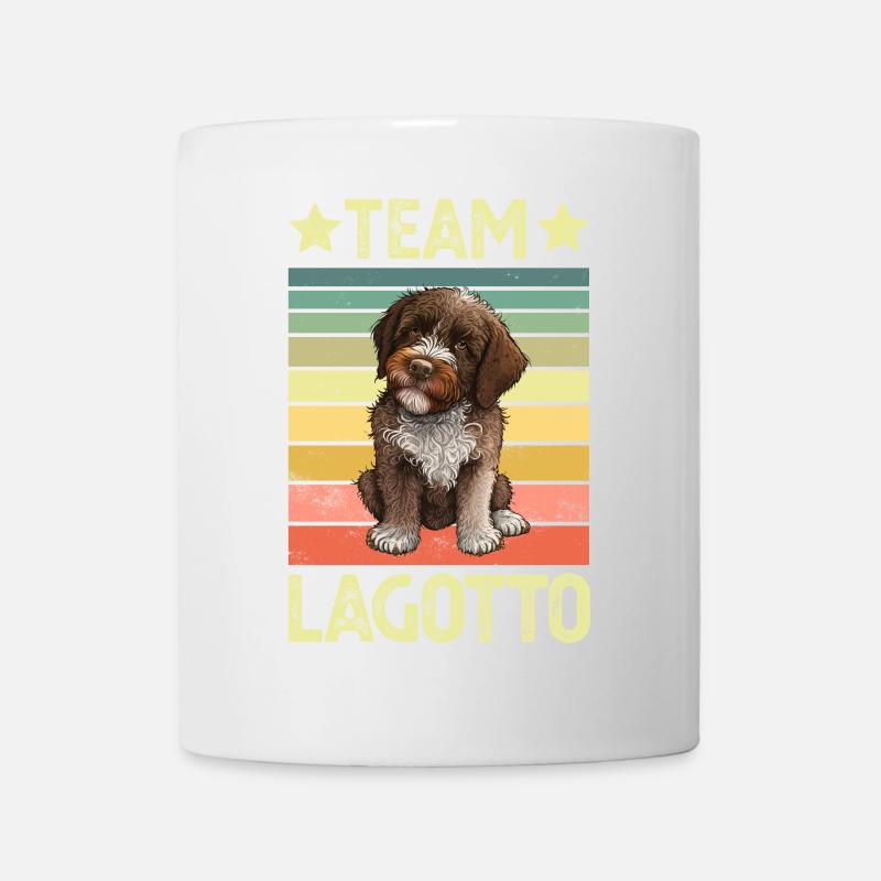 Hund Lagotto Romagnolo - Tasse - Weiß