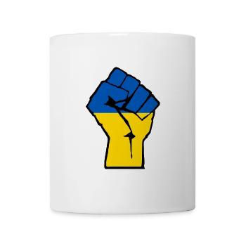 Poing de l’Ukraine - Mug blanc - blanc - Devant