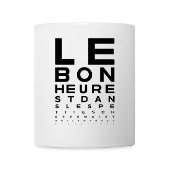 Le bonheur est dans les petites choses  - Mug blanc - blanc - Devant