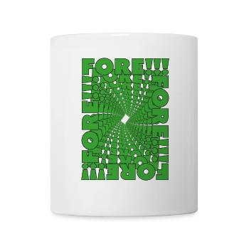 Fore! Golfen mit Stil - Tasse - Weiß - Vorne