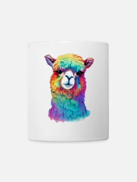 Alpaka - Tasse - Weiß