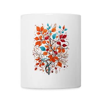 Flowers with nuts - Mug - white - Front
