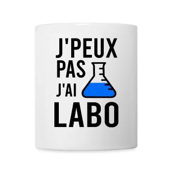 J'peux pas j'ai labo humour - Mug blanc - blanc - Devant