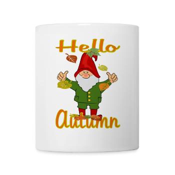 Herbst Wichtel - Tasse - Weiß - Vorne