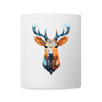 Chevreuil Chevreuil Chevreuil polygone Chevreuil Cerf - Mug blanc - blanc - Devant