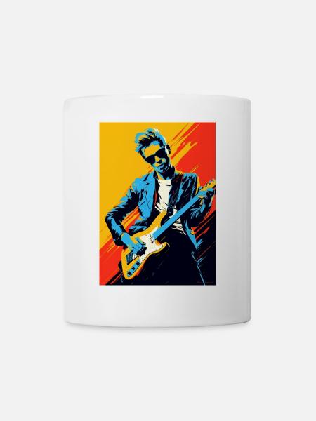 Pop-Art-Rocker - Tasse - Weiß