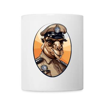 Police des chameaux - Mug blanc - blanc - Devant