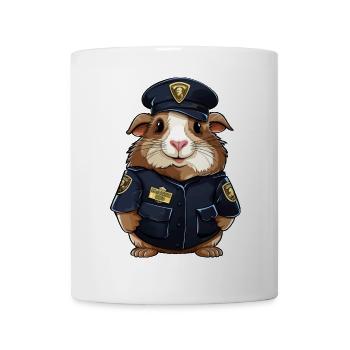 Guinea Pig Policeman - Mug - white - Front