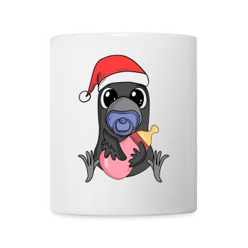 Noël Bébé Corbeau - Mug blanc - blanc - Devant