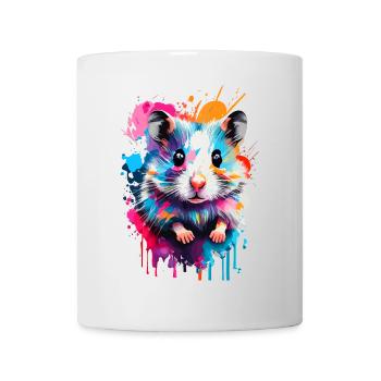 Hamsters Colorful - European Hamster, Golden Hamster, Rodent - Mug - white - Front