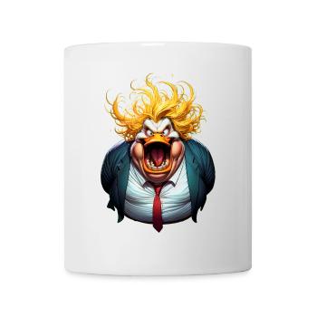 Trumpman Karikatur - Tasse - Weiß - Vorne