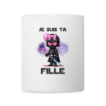Je suis ta Fille - Mug blanc - blanc - Devant