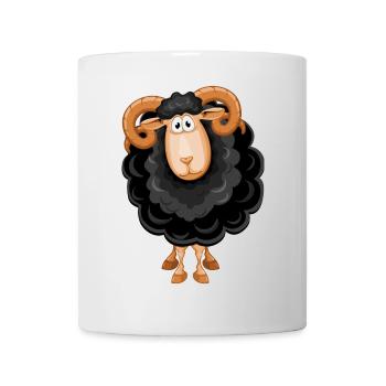 mouton, mouton noir, mouton humour - Mug blanc - blanc - Devant