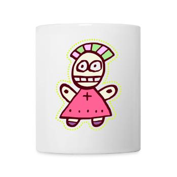 Doll Punk Voodoo Cute and Freaky Symbol - Mug - white - Front