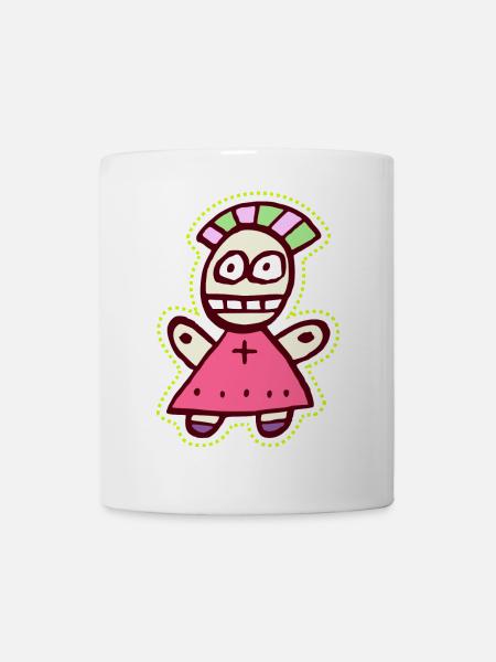 Doll Punk Voodoo Cute and Freaky Symbol - Mug - white