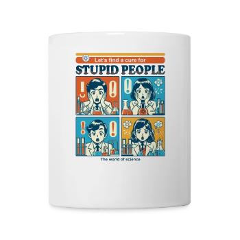 Un remède pour les gens stupides - Mug blanc - blanc - Devant