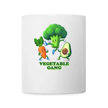 Gemüsegang Vegan Lustige Grafik - Tasse - Weiß - Vorne