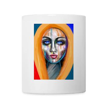 Faszinierende abstrakte Frauenillustration - Tasse - Weiß - Vorne