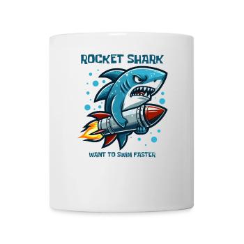 Raketenhai Lustige Tiere - Tasse - Weiß - Vorne