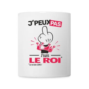 J'peux pas, j'suis le roi (version homme) - Mug blanc - blanc - Devant