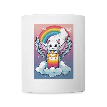 Cute Cat Angel - Mug - white - Front