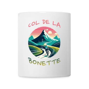 Col de la Bonette: The Challenge of the Alps - Mug - white - Front