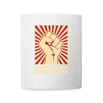 Alerta Alerta Antifascista AFA Antifa 161 - Tasse - Weiß - Vorne
