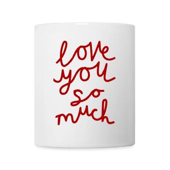Handwritten Love You So Much Design - Mug - white - Front