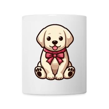 Niedlicher kleiner Hund - Labrador - Tasse - Weiß - Vorne