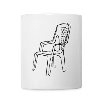 Garden chair/ monobloc - Mug - white - Front