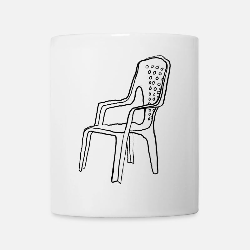 Chaise de jardin / monobloc - Mug blanc - blanc