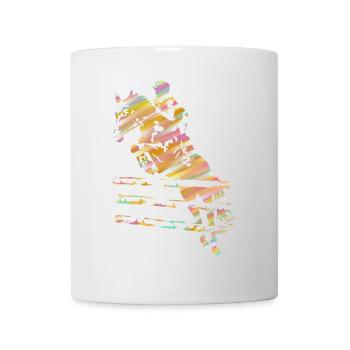 Reiter Springreiten - Tasse - Weiß - Vorne