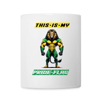 Les lions de la Jamaïque, c'est mon drapeau - Mug blanc - blanc - Devant