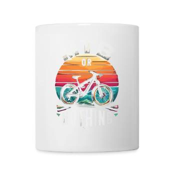Conception de citation d’aventure en VTT - Mug blanc - blanc - Devant