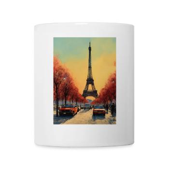 Paris Tour Eiffel - Mug blanc - blanc - Devant