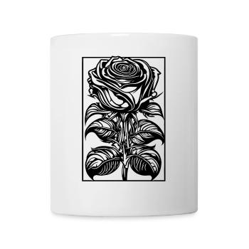 Romantic Rose with Frame - Mug - white - Front